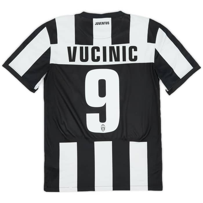 2013-14 Juventus Home Shirt Vucinic #9 - 7/10 - (S)