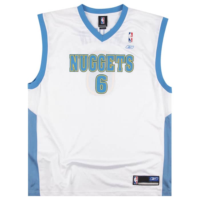 2004-06 Denver Nuggets Martin #6 Reebok Jersey (Home) L