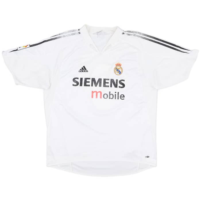 2004-05 Real Madrid Home Shirt Zidane #5 - 5/10 - (XL)