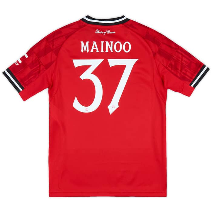 2025-26 Manchester United Home Shirt Mainoo #37 (KIDS)