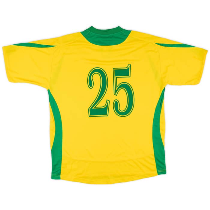 2007 Lithuania Match Issue Squad Signed Home Shirt #25