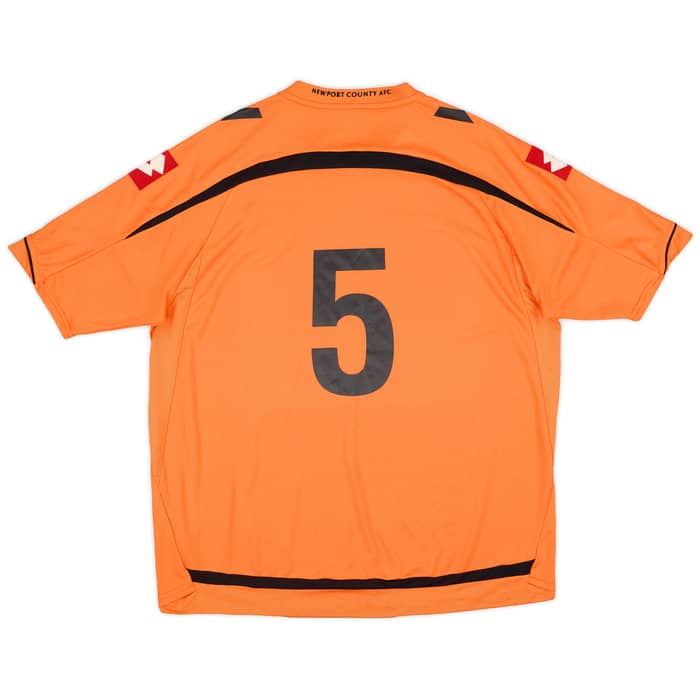 2010-11 Newport County Home Shirt #5 - 8/10 - (XL)