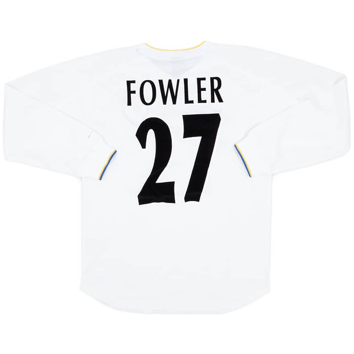 2000-02 Leeds United Home L/S Shirt Fowler #27 (S)