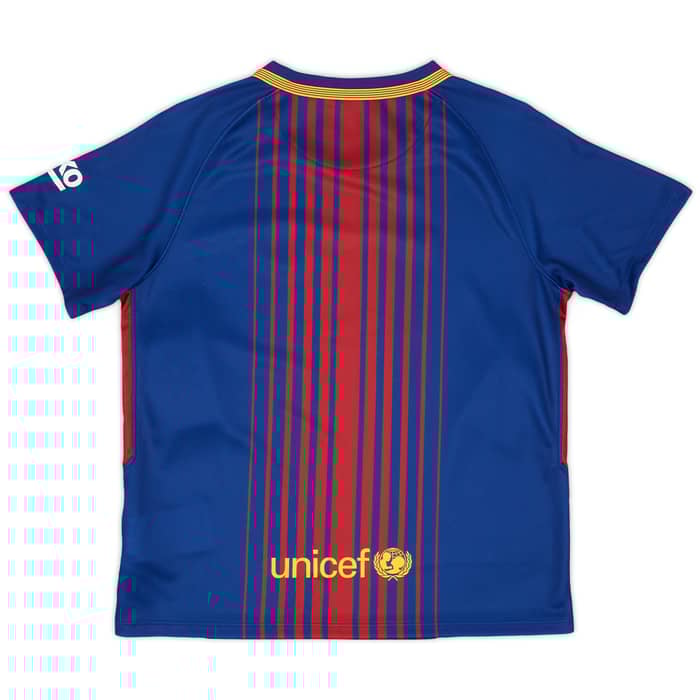 2017-18 Barcelona Home Full Kit (Little Kids)