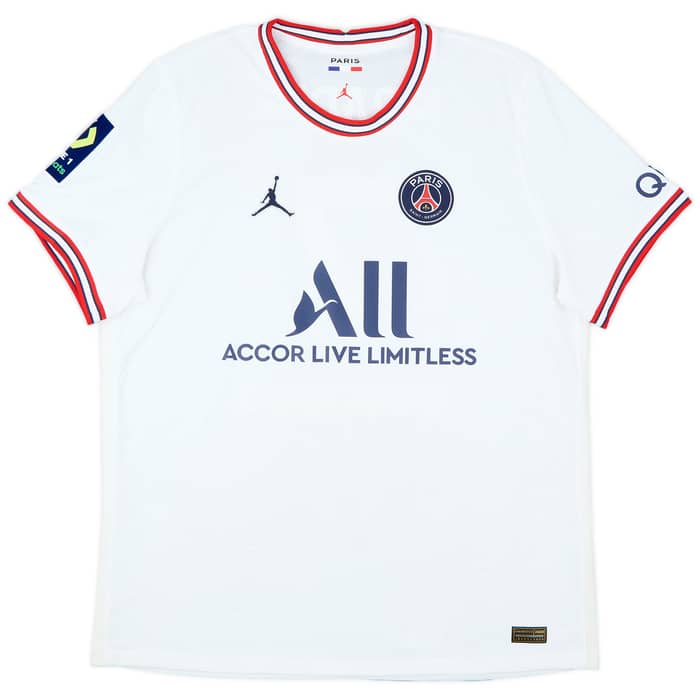 2021-22 Paris Saint-Germain Authentic Fourth Shirt Mbappe #7 - 9/10 - (XL)
