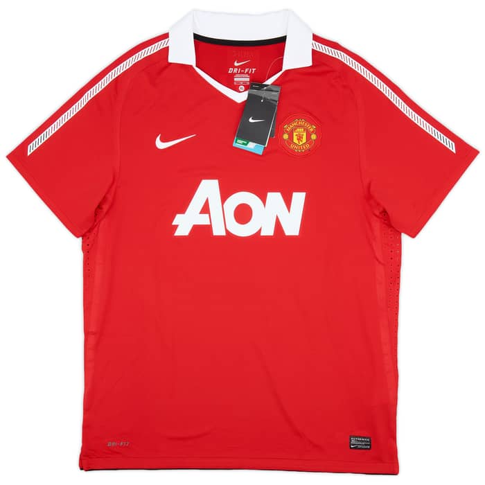 2010-11 Manchester United Authentic Home Shirt Morrison #49 (XL)