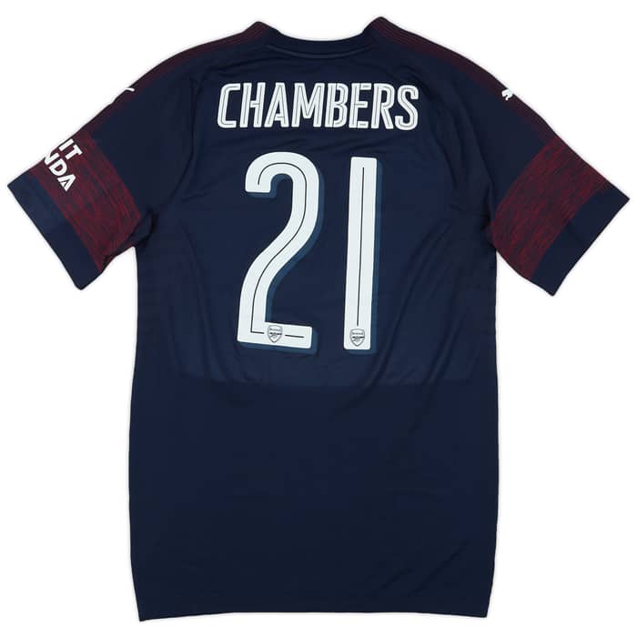 2018-19 Arsenal Match Issue Away Shirt Chambers #21