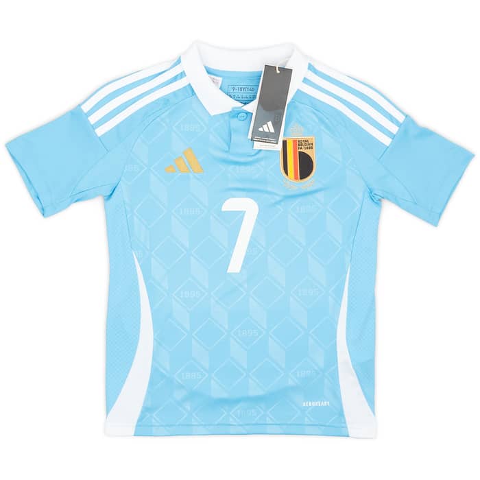 2024-25 Belgium Away Shirt De Bruyne #7 (KIDS)