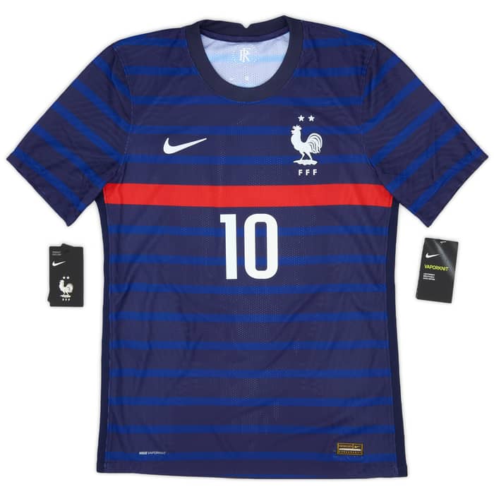 2020-21 France Authentic Home Shirt Mbappe #10 (S)