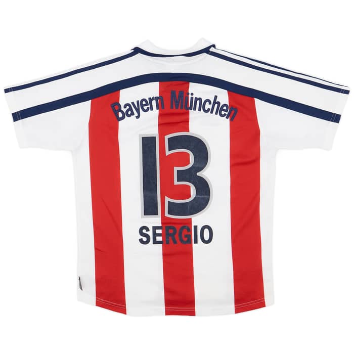 2000-01 Bayern Munich Away Shirt Sergio #13 - 7/10 - (XL.Boys)