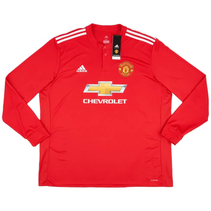 2017-18 Manchester United Home L/S Shirt Mata #8 (XXL)
