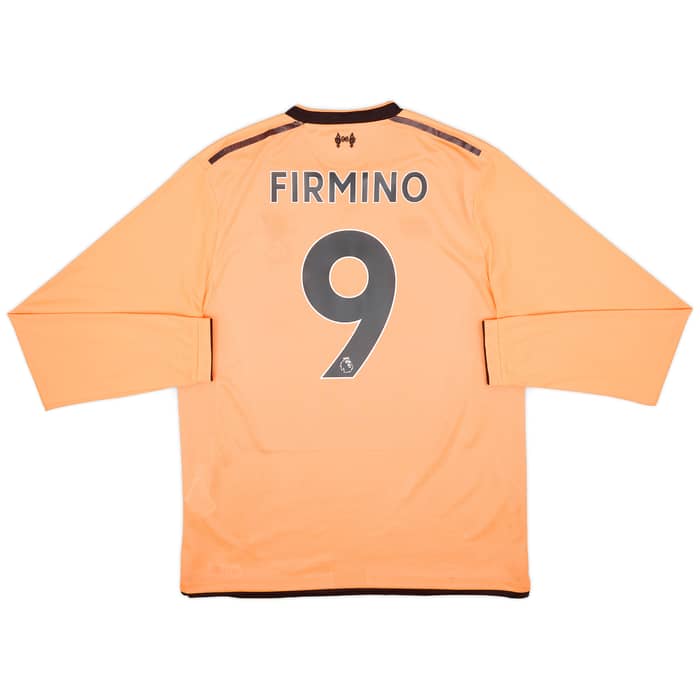 2017-18 Liverpool 125 Years Third L/S Shirt Firmino #9 - 8/10 - (XL)