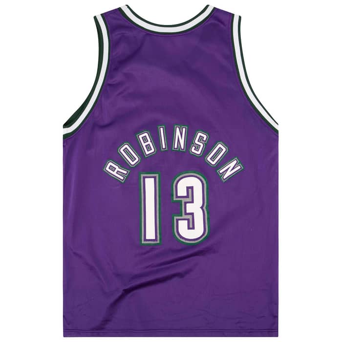1994-95 Milwaukee Bucks Robinson #13 Champion Jersey (Away) S