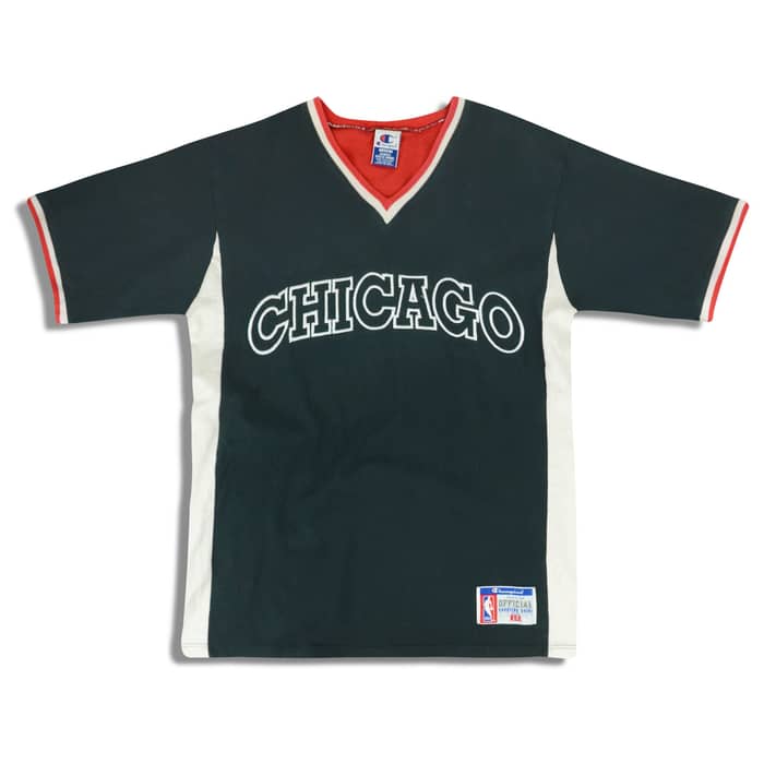 1990s Authentic Chicago Bulls Champion Shooting Shirt M
