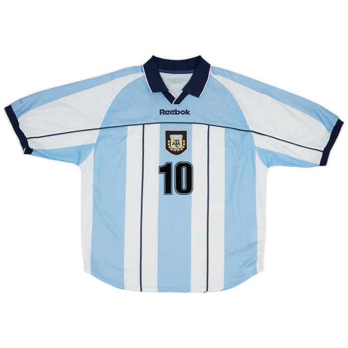 2000-01 Argentina Home Shirt Ortega #10 - 9/10 - (XL)