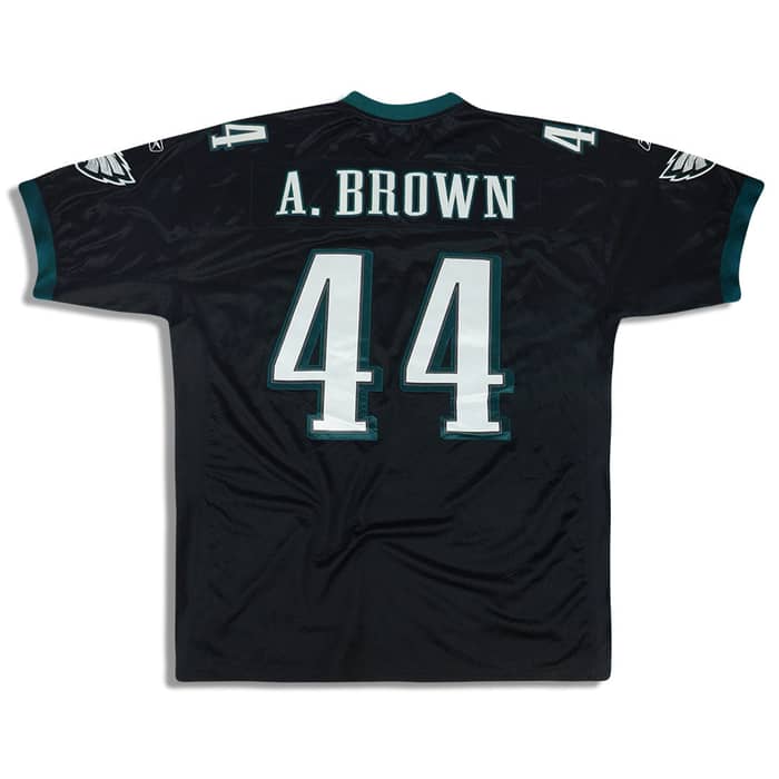 2005-06 Philadelphia Eagles A. Brown #44 Authentic Reebok Jersey (Alternate) 3XL
