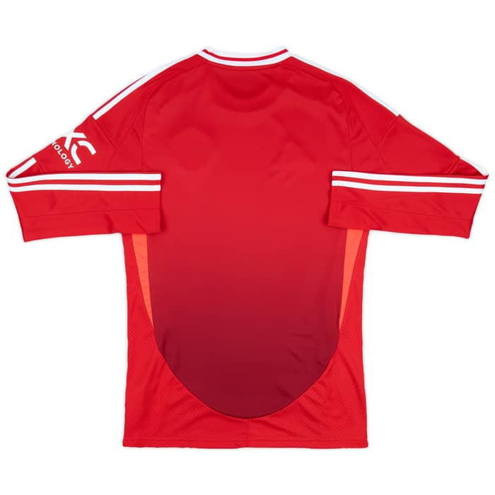 2024-25 Manchester United Home L/S Shirt - As New- (S)