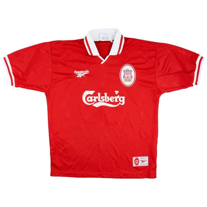 1996-98 Liverpool Home Shirt Carragher #23 - 9/10 - (L)