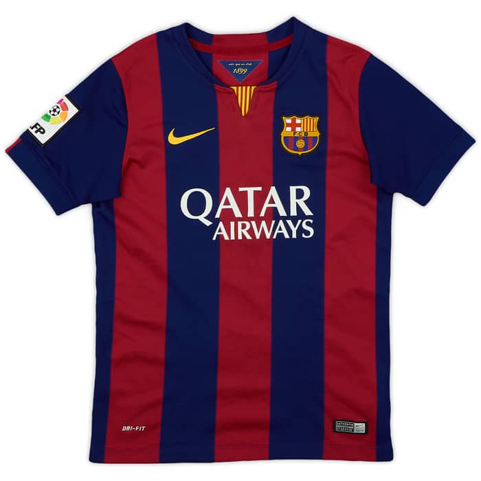 2014-15 Barcelona Home Shirt - 9/10 - (M.Boys)