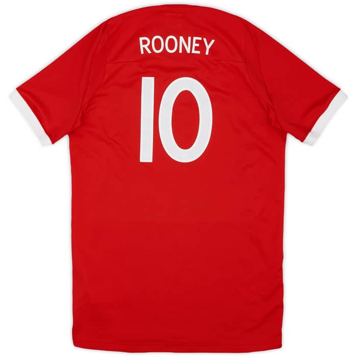 2010-11 England 'South Africa' Away Shirt Rooney #10 - 9/10 - (XL.Boys)