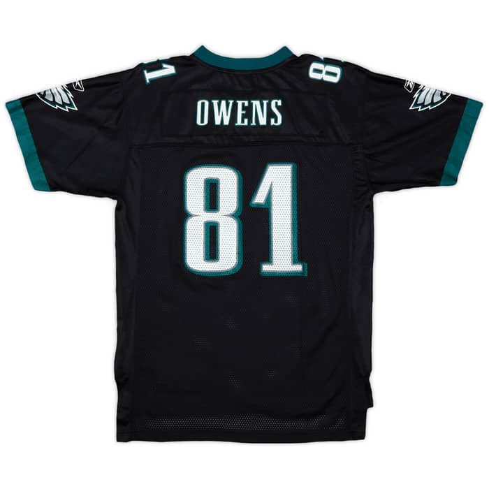 2005-06 Philadelphia Eagles Owens #81 Reebok On Field Alternate Jersey - 9/10 - (XL.Boys)