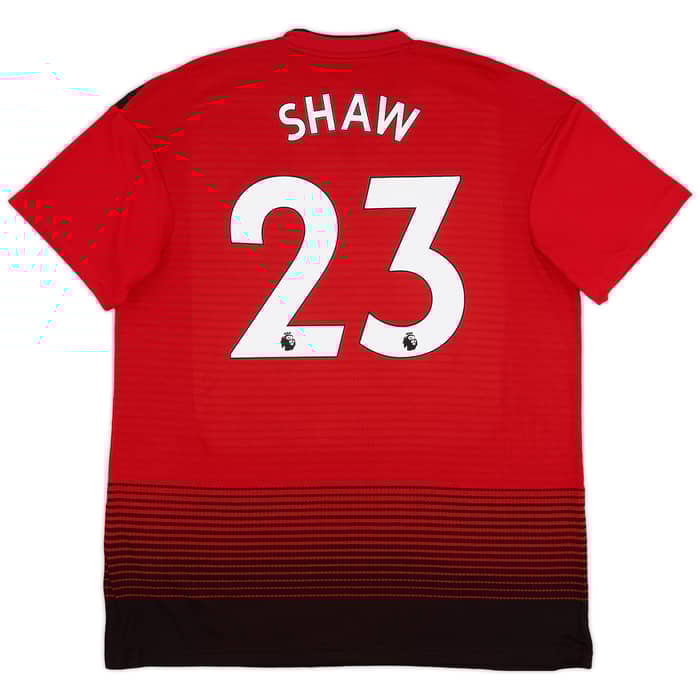 2018-19 Manchester United Home Shirt Shaw #23 (XL)