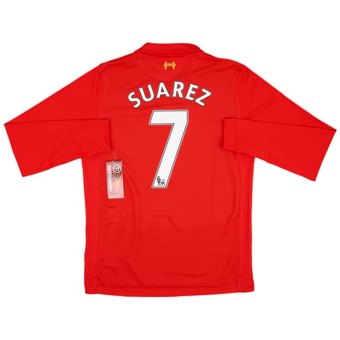 2012-13 Liverpool Home L/S Shirt Suarez #7 (S)