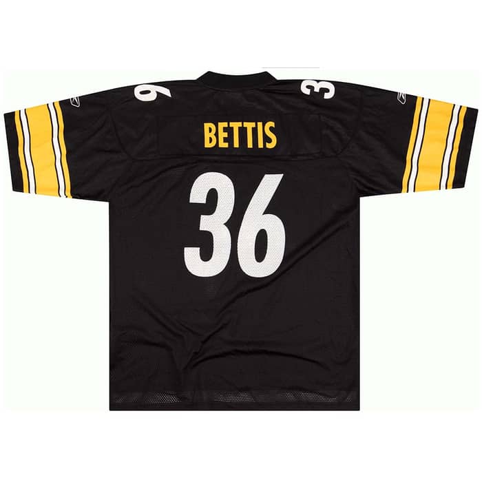 2005 Pittsburgh Steelers Bettis #36 Reebok On Field Jersey (Home) XL