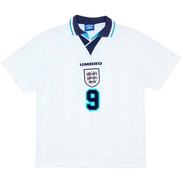 1995-97 England Home Shirt Shearer #9 - 9/10 - (L)