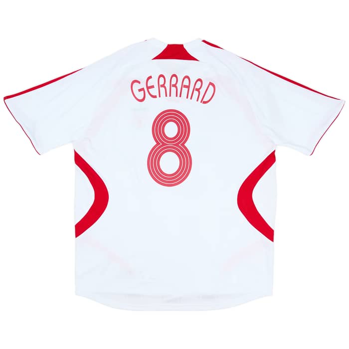 2007-08 Liverpool Away Shirt Gerrard #8 (XXL)
