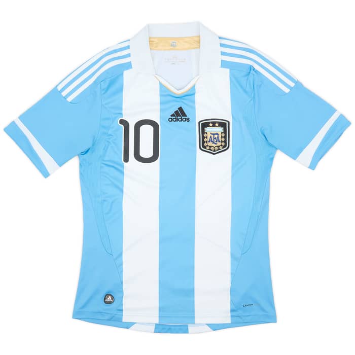 2011-13 Argentina Home Shirt Messi #10 - 9/10 - (S)