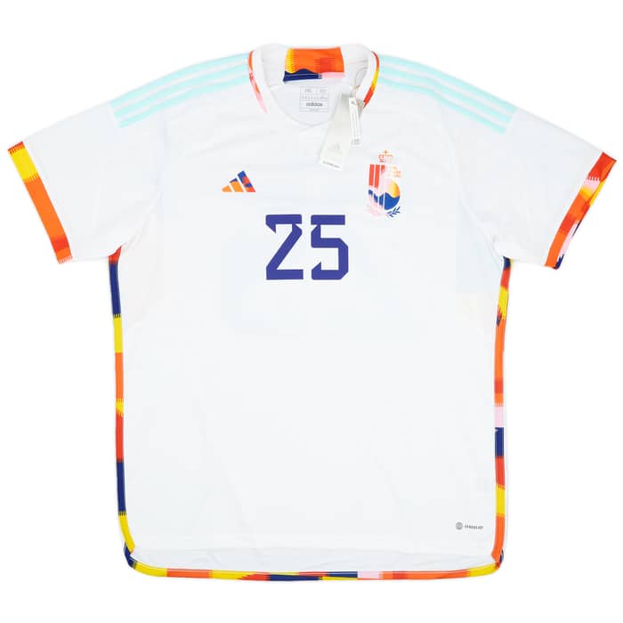 2022-23 Belgium Away Shirt Doku #25
