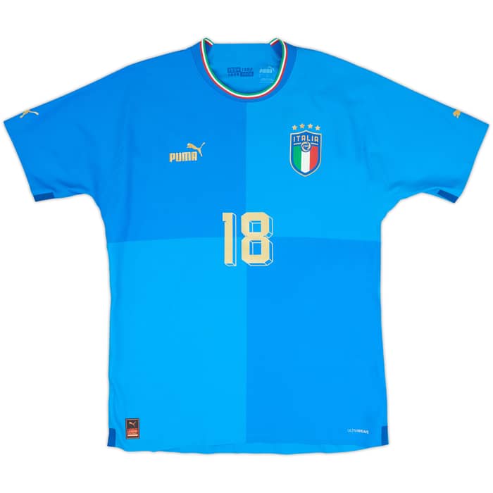 2022-23 Italy Authentic Home Shirt Barella #18