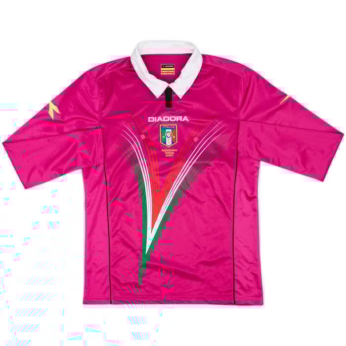 2012-13 Italy Diadora Referee L/S Shirt - 8/10 - (M)