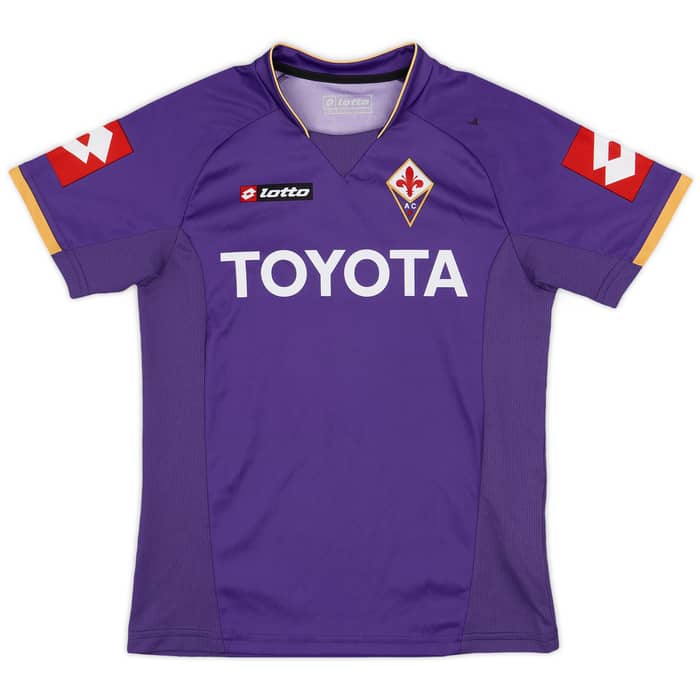 2007-08 Fiorentina Basic 'Signed' Home Shirt - 6/10 - (M.Boys)