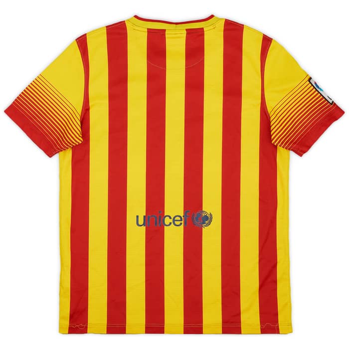 2013-15 Barcelona Away Shirt - 7/10 - (XL.Boys)
