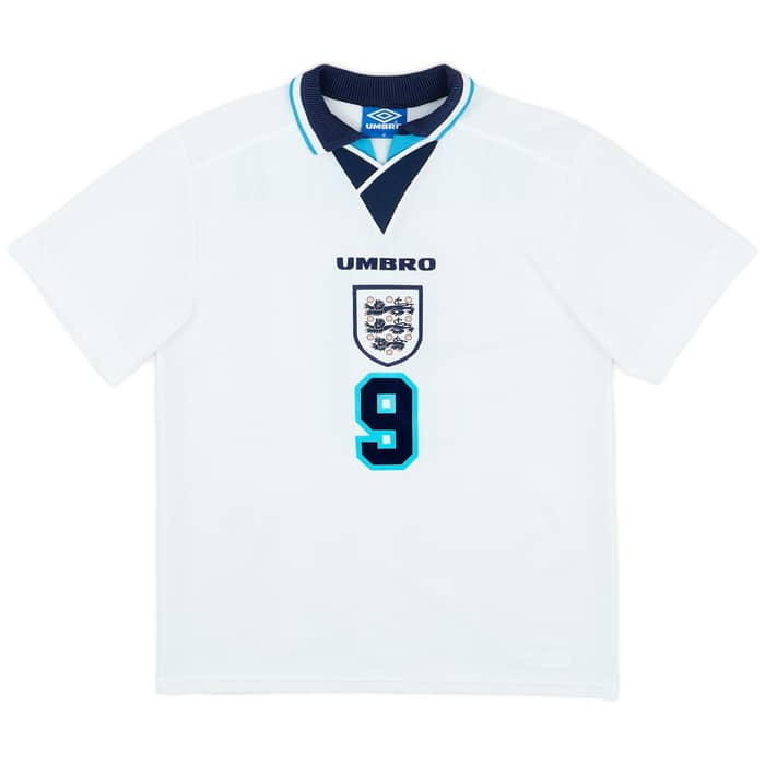 1995-97 England Home Shirt Shearer #9 - 9/10 - (M)