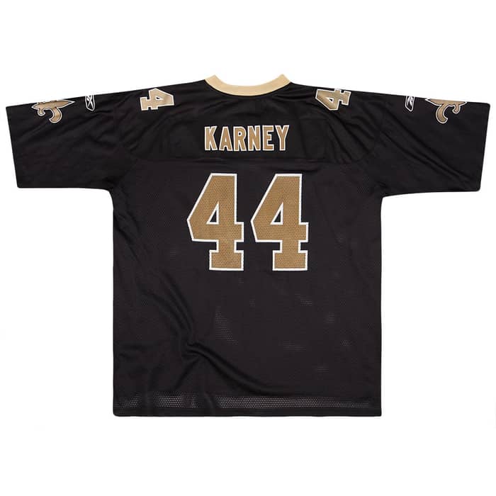 2007 New Orleans Saints Karney #44 Reebok On Field Jersey (Home) XXL