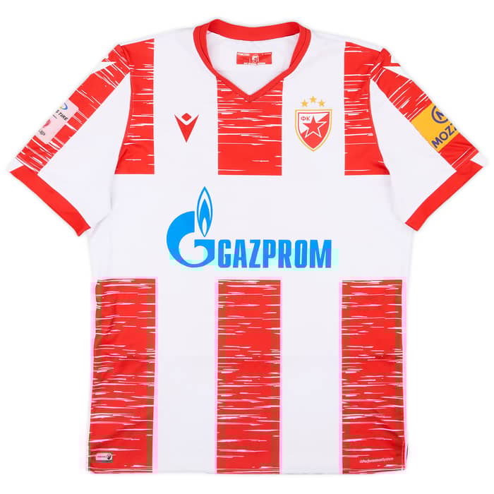 2021-22 Red Star Belgrade Match Issue Home Shirt Dragovic #15