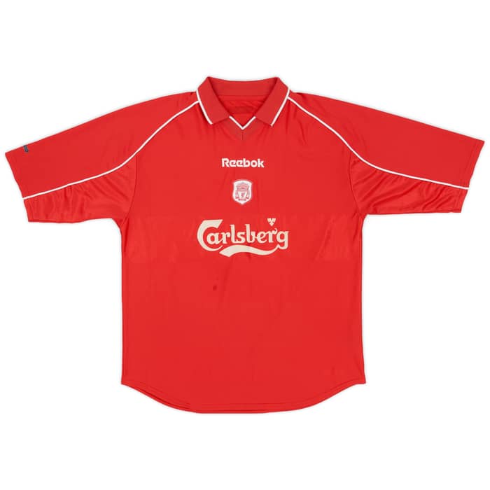 2000-02 Liverpool Home Shirt Gerrard #17 - 6/10 - (L)