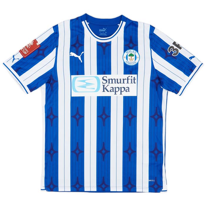 2023-24 Wigan FA Cup Match Issue Home Shirt Kerr #15