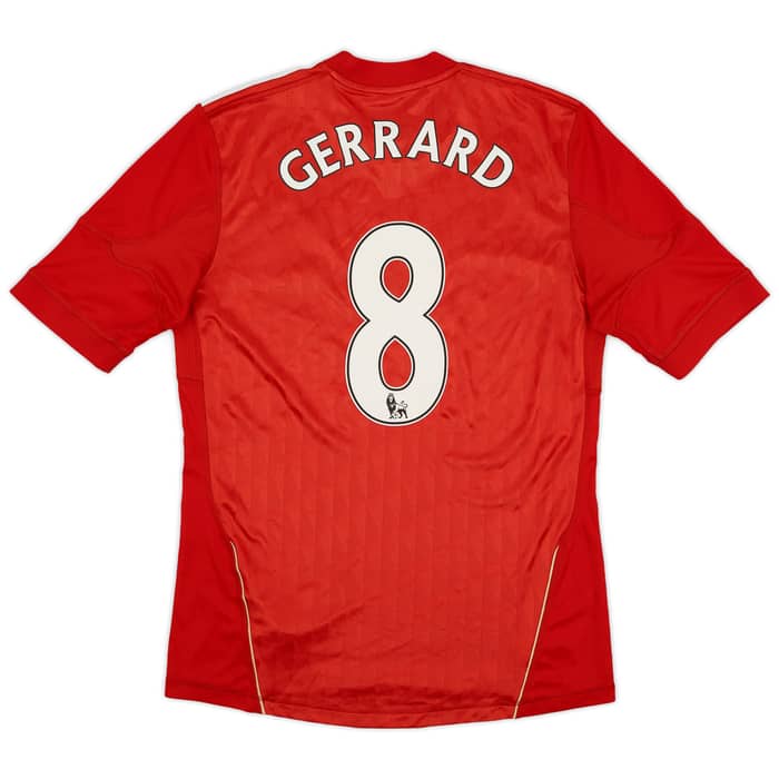 2010-12 Liverpool Home Shirt Gerrard #8 - 6/10 - (M)