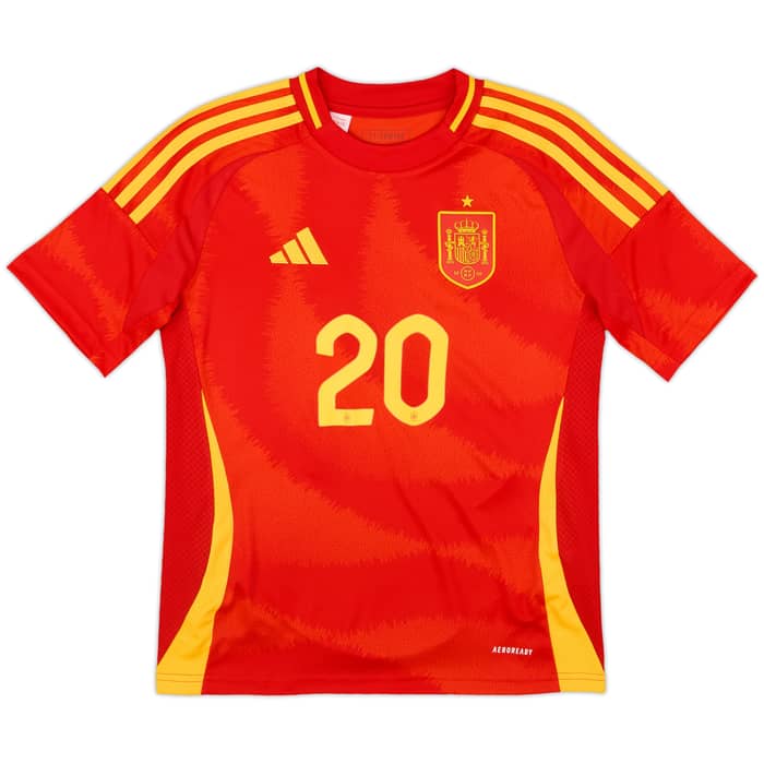 2024-25 Spain Home Shirt Pedri #20 (KIDS)