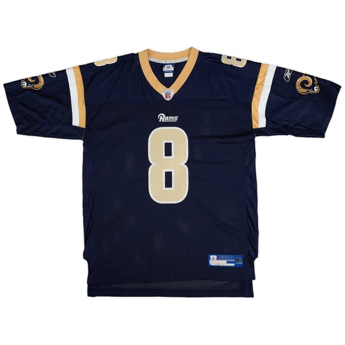 2010 St. Louis Rams Bradford #8 Reebok On Field Jersey (Home) XL
