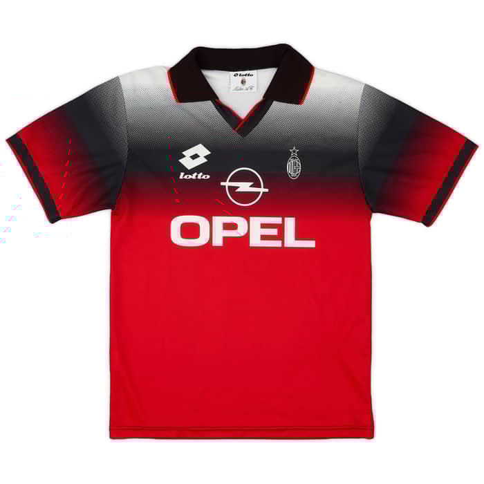 1995-96 AC Milan Lotto Training Shirt - 8/10 - (M)