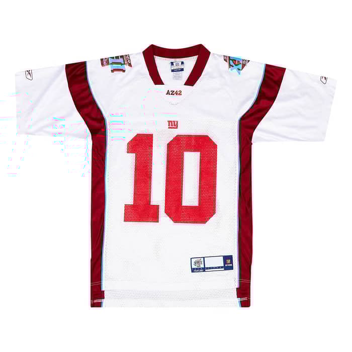2008 Super Bowl XLII Manning #10 Reebok Jersey S