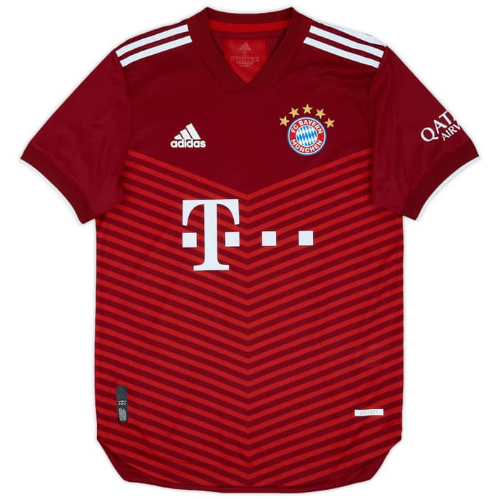 2021-22 Bayern Munich Authentic Home Shirt Musiala #42 - 9/10 - (S)