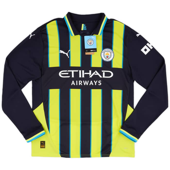 2024-25 Manchester City Away L/S Shirt Gundogan #19