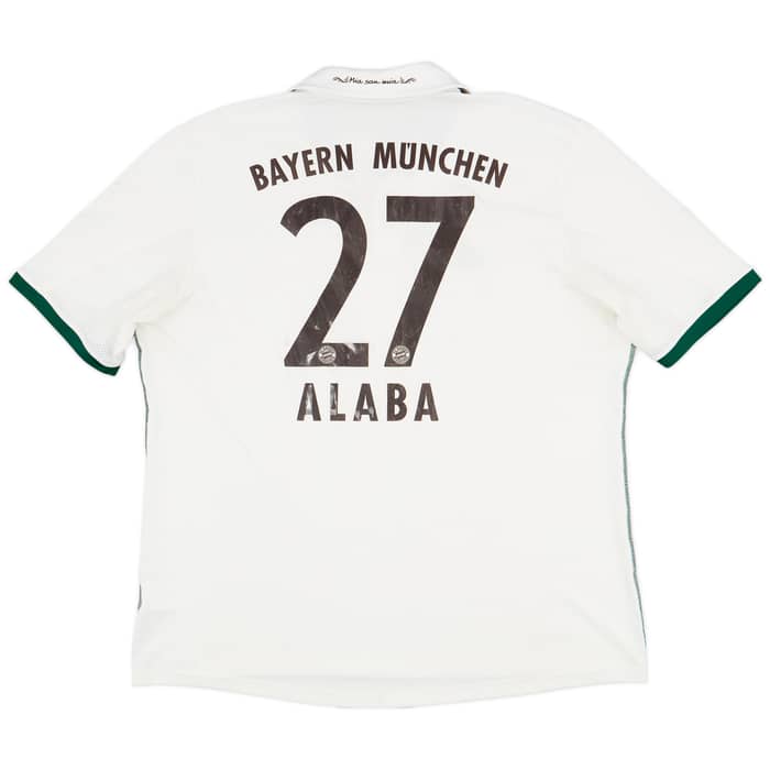 2013-14 Bayern Munich Away Shirt Alaba #27 - 6/10 - (XXL)