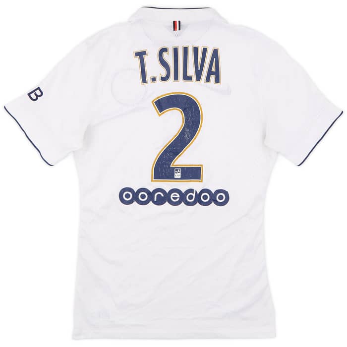 2014-15 Paris Saint-Germain Away Authentic Shirt T.Silva #2 - 5/10 - (S)